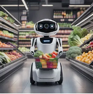 Grocery bot illustration